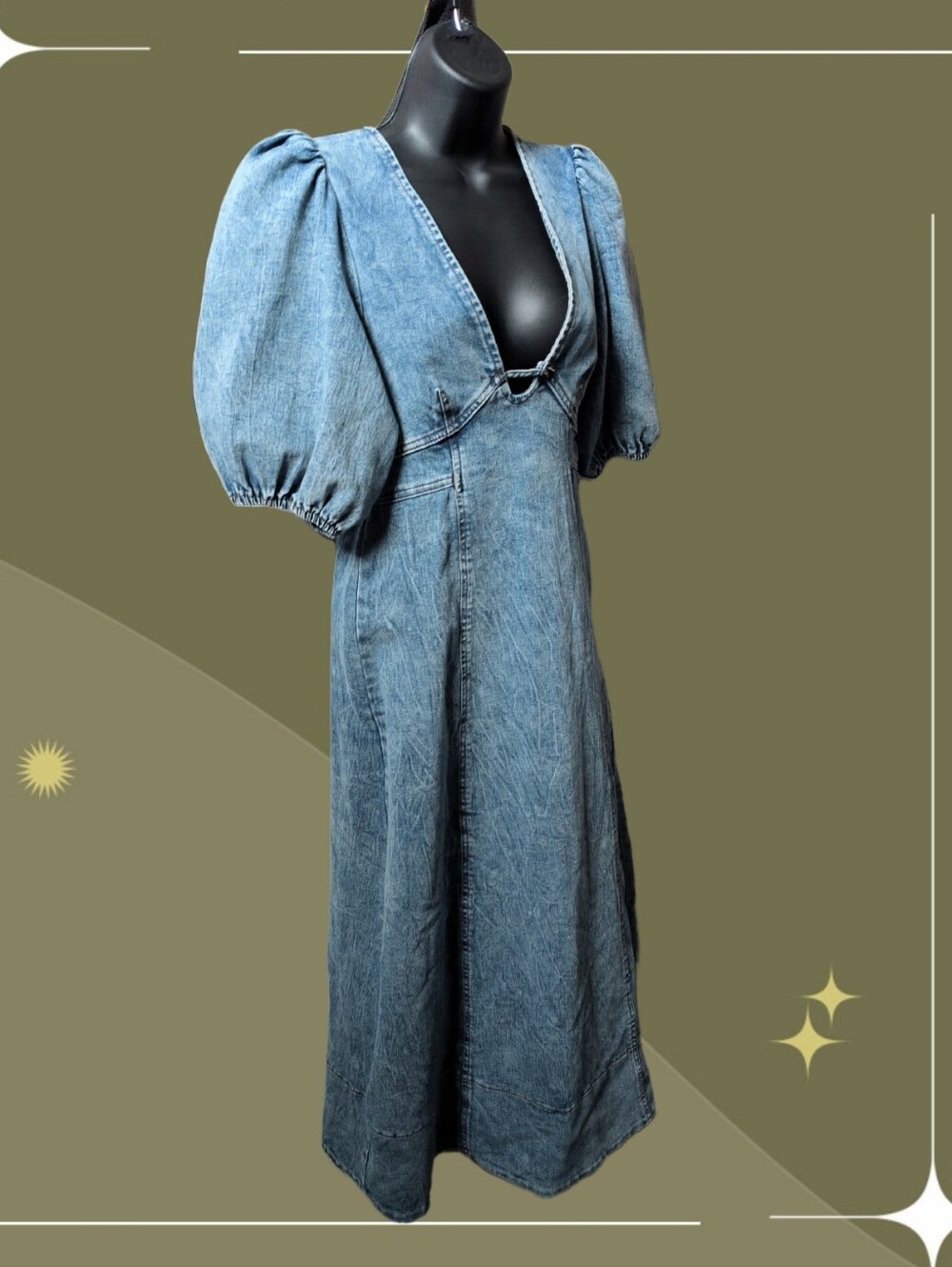 ✨Sara Beth Denim Midi Dress from Shop Zoco size medium,